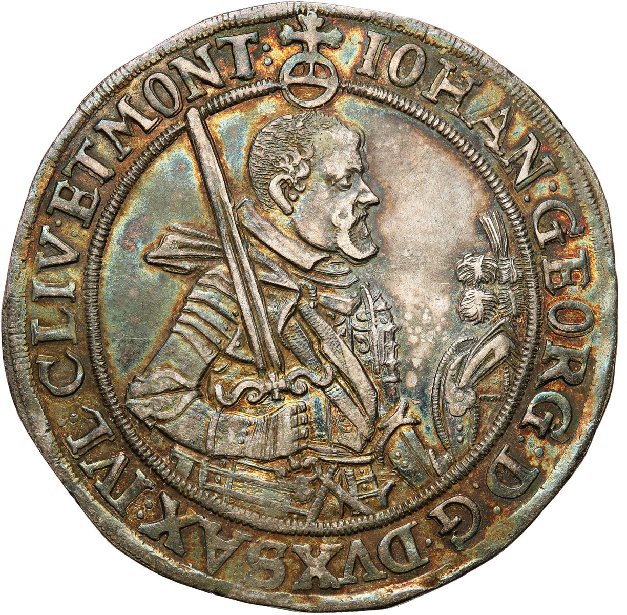 Niemcy Saksonia, Johann Georg  (1615-1656). Półtalar 1623, Drezno - ŁADNY